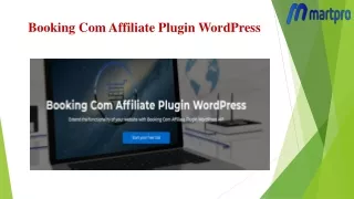 Booking Com Affiliate Plugin WordPress