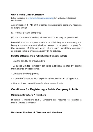 _Public Limited Company
