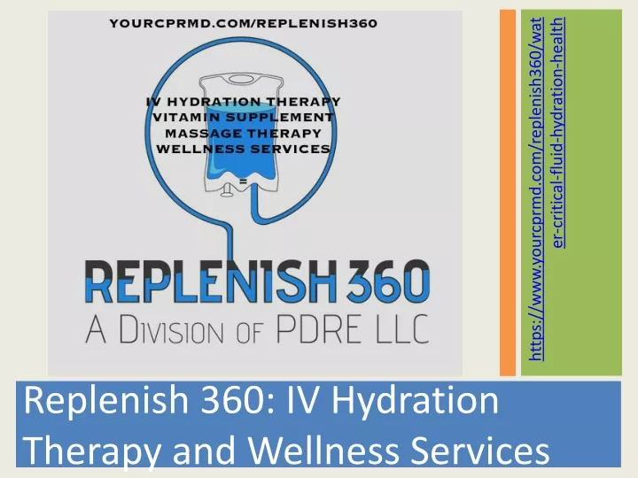 https www yourcprmd com replenish360 water
