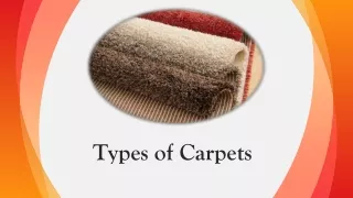Types of Carpets