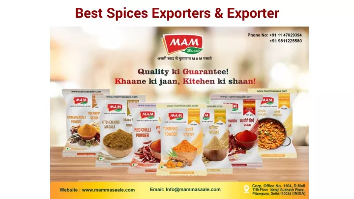 best spices exporters exporter