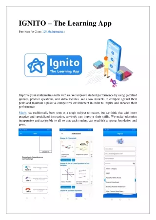 Ignito The Learning App