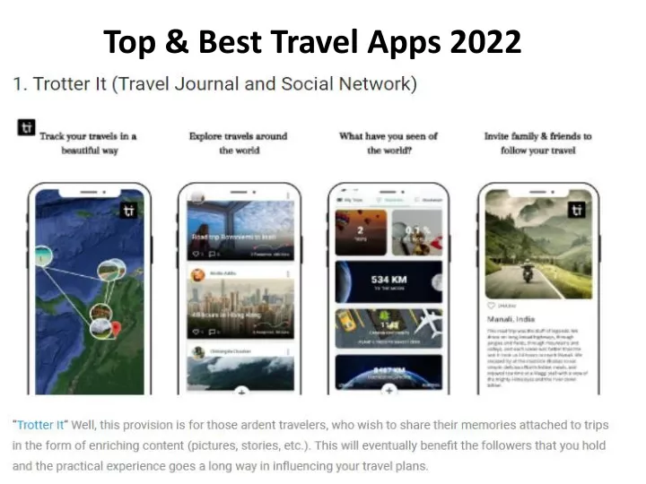 top best travel apps 2022