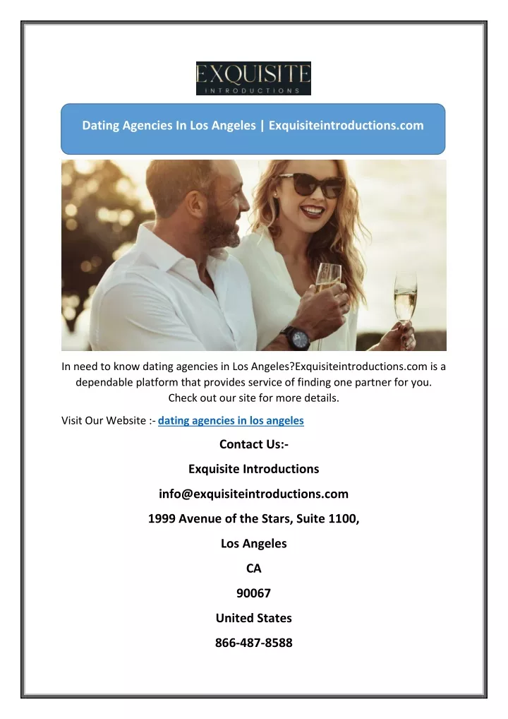 dating agencies in los angeles