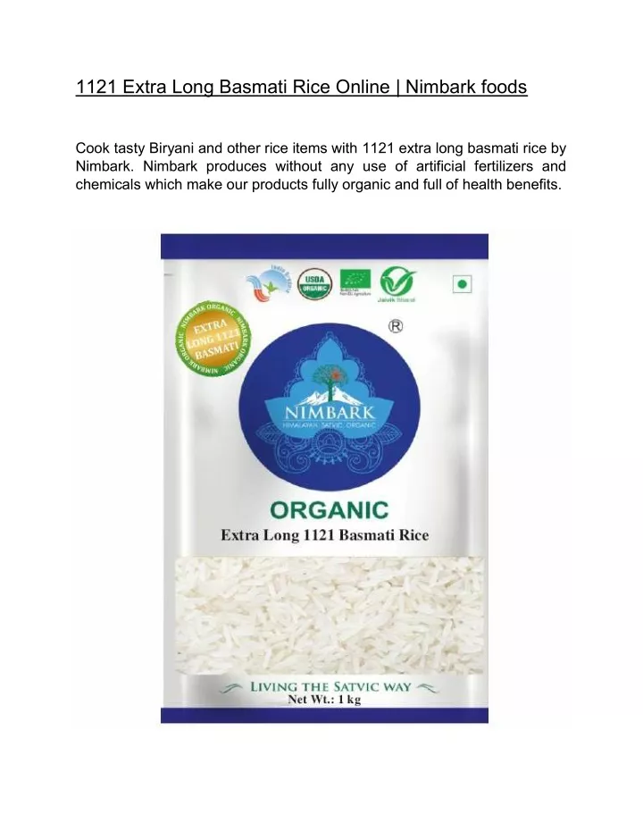 1121 extra long basmati rice online nimbark foods