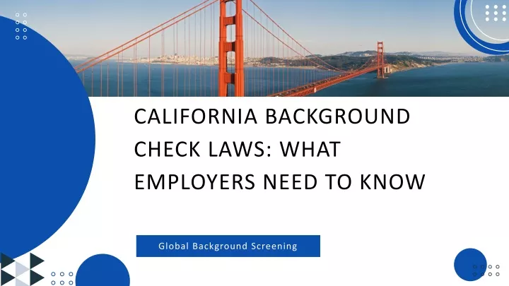 california background check laws what employers