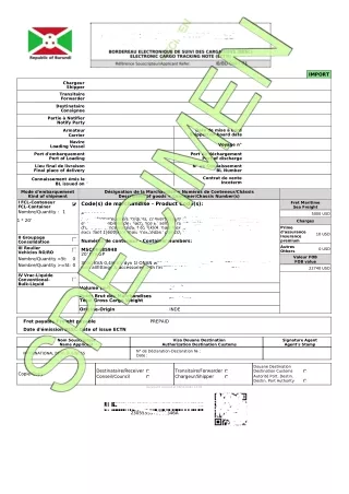 Certificate Of Burundi Revised - ECTN Certificate - Ameo India Logistics