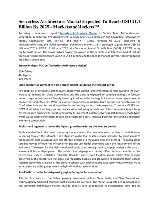 serverless architecture market expected to reach