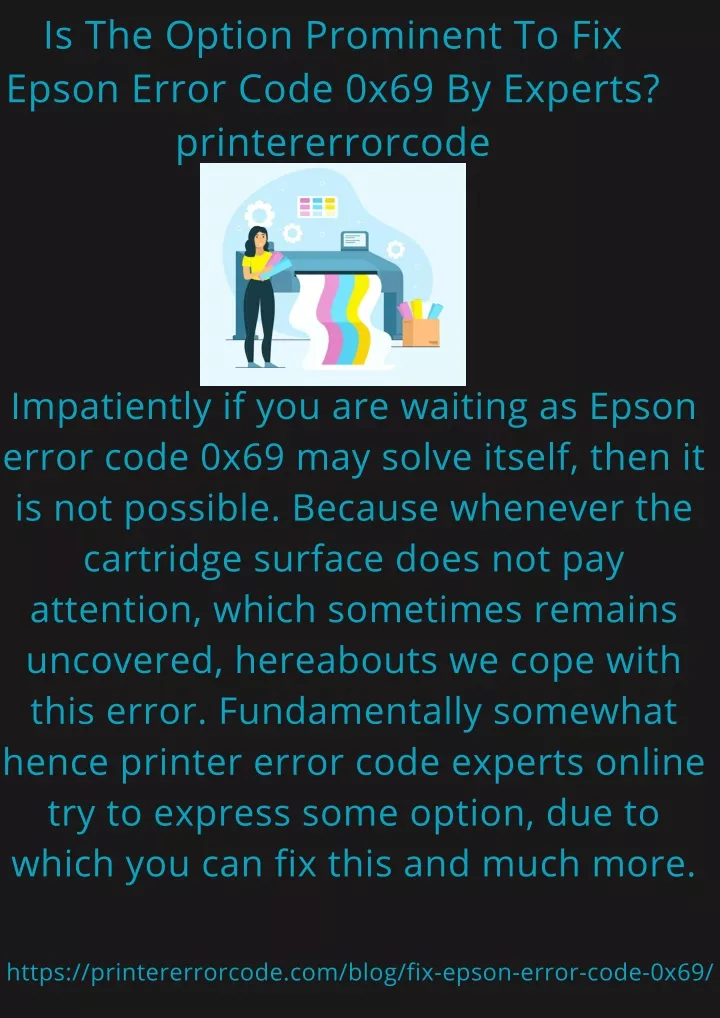 is the option prominent to fix epson error code
