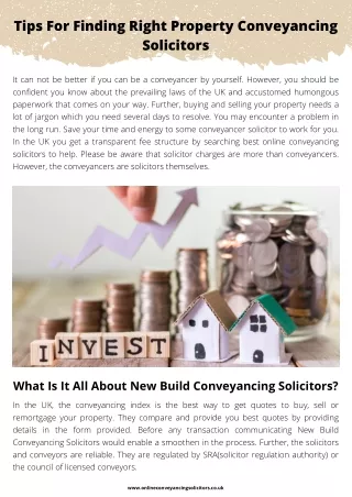 Tips For Finding Right Property Conveyancing Solicitors