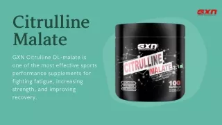 Citrulline Malate | GXN Pre Workout Drink for Muscle Power