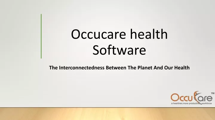 occucare health software