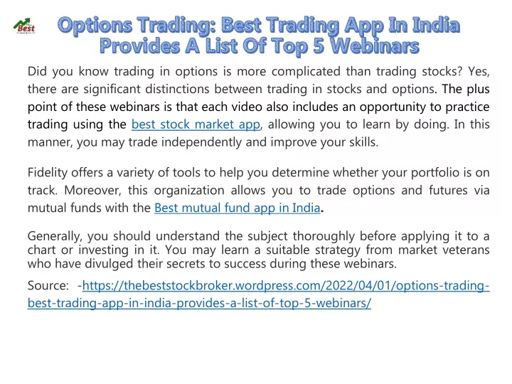 did you know trading in options is more