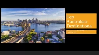 Top Australian Destinations For Luxury Property Investment