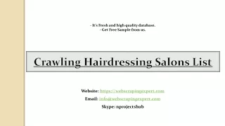 crawling hairdressing salons list