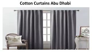 cotton curtains abu dhabi