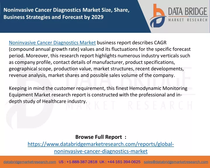 noninvasive cancer diagnostics market size share