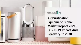 Air Purification Equipment Industry Analysis, Industry Trends, Market Growth and