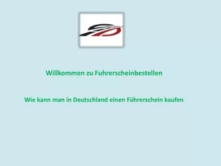 Wie kann man in Deutschland einen Führerschein kaufen