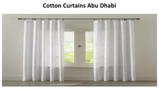 cotton curtains abu dhabi