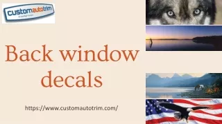 Know the Steps to Apply and Remove Back Window Decals
