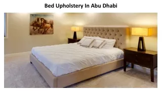 bed upholstery in abu dhabi