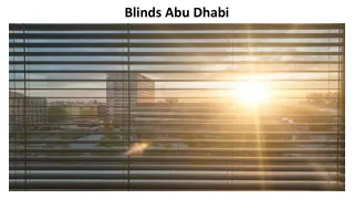 blinds abu dhabi