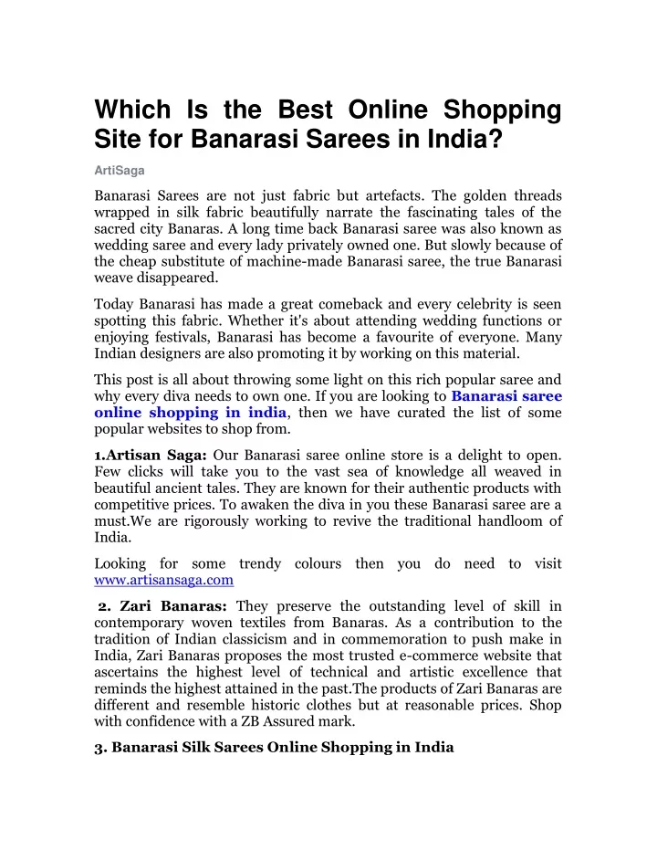 which is the best online shopping site