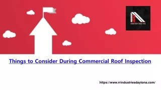 Things to Consider During Commercial Roof Inspection