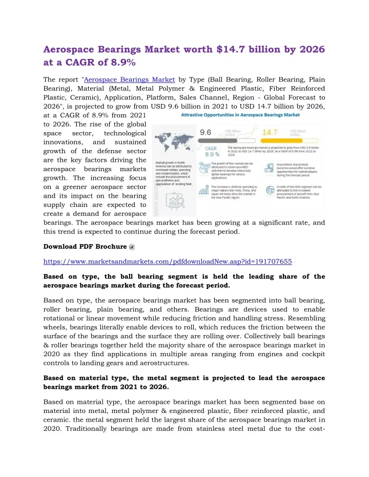 aerospace bearings market worth 14 7 billion