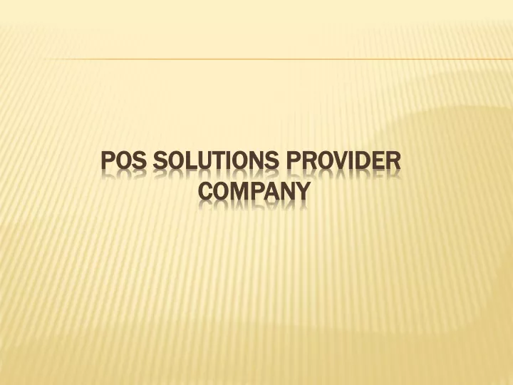 pos solutions p rovider company