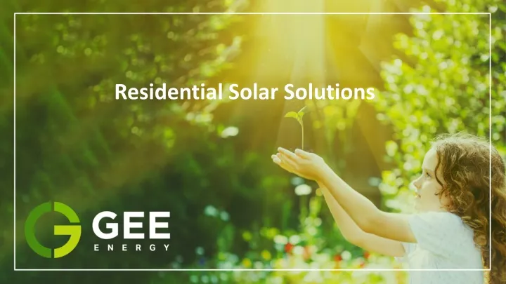 residential solar solutions