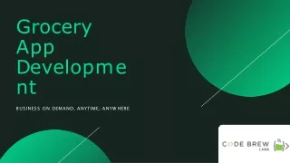 Grocery App Development
