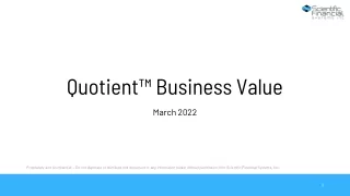 quotient business value