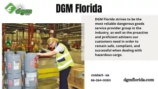Dangerous Goods Packaging  Florida