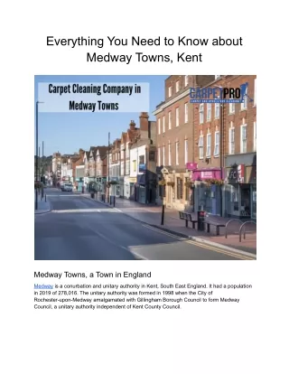 Everything You Need to Know about Medway Towns, Kent