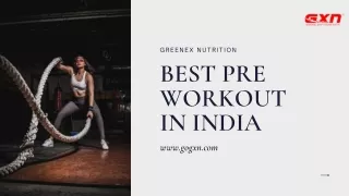 Best Pre Workout Supplement in India at Affordable Prices