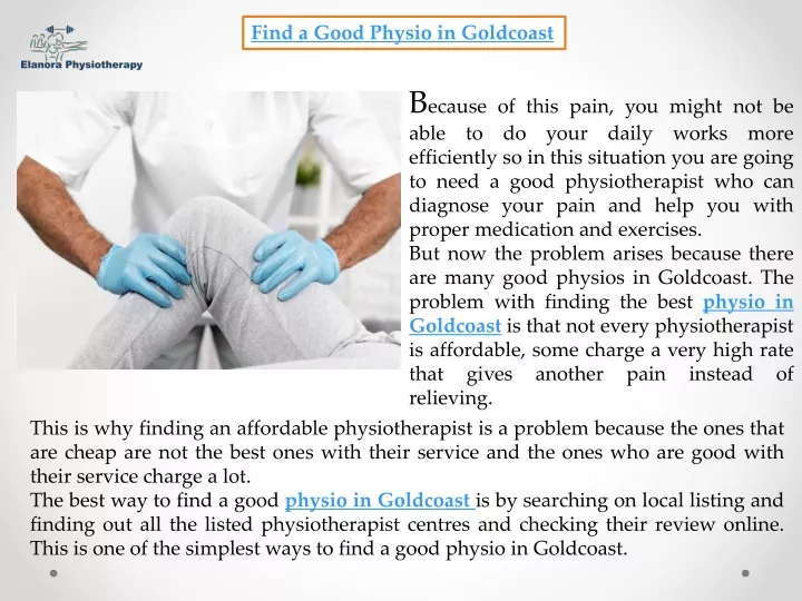 find a good physio in goldcoast