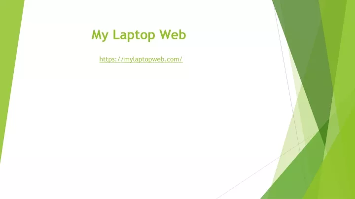 my laptop web