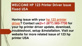 HP 123 PRINTER DRIVER FIXED USA