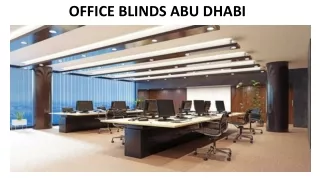 office blinds abu dhabi