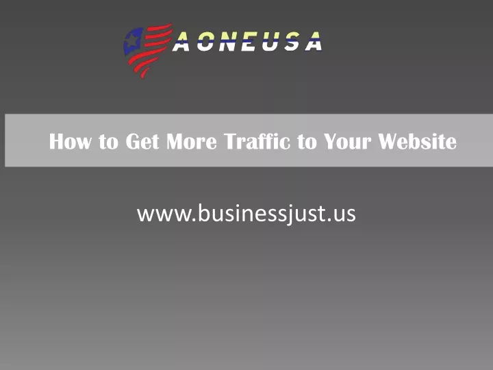 how to get more traffic to your website