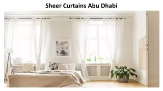 sheer curtains abu dhabi