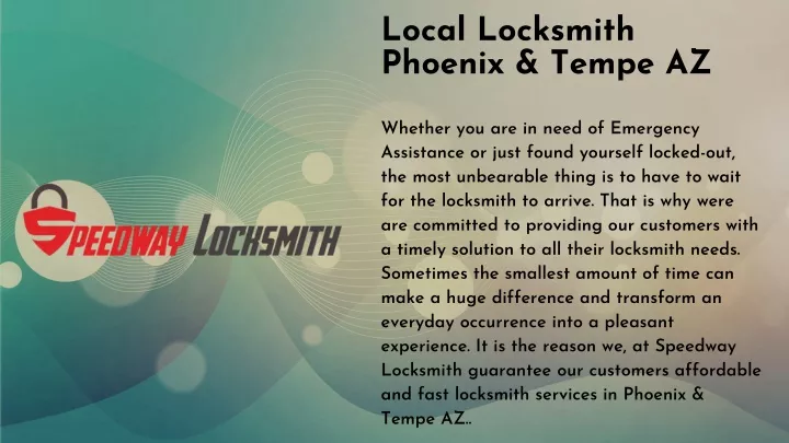 local locksmith phoenix tempe az