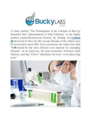 Olive Oil C60 | Buckylabs.com
