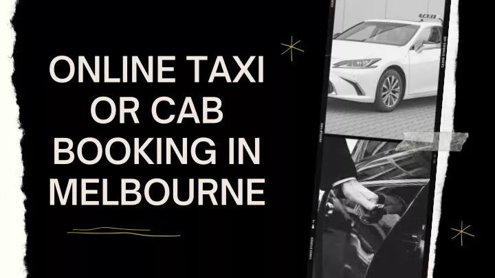 online taxi or cab booking in melbourne