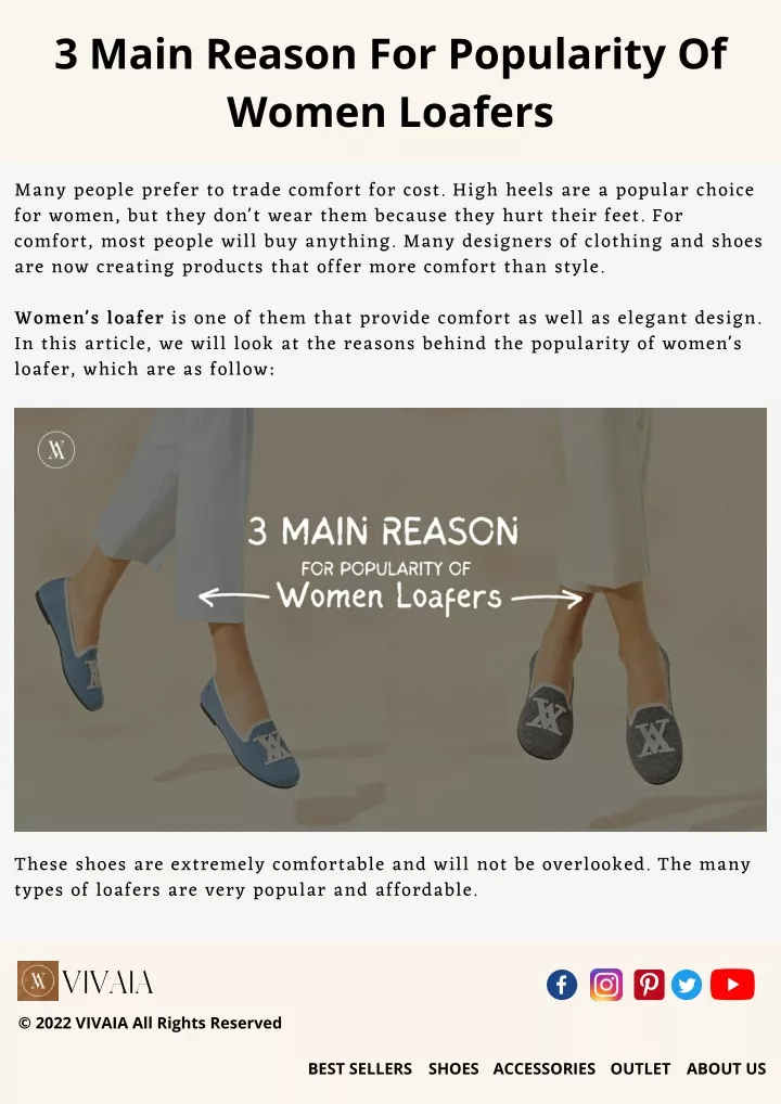 3 main reason for popularity of women loafers