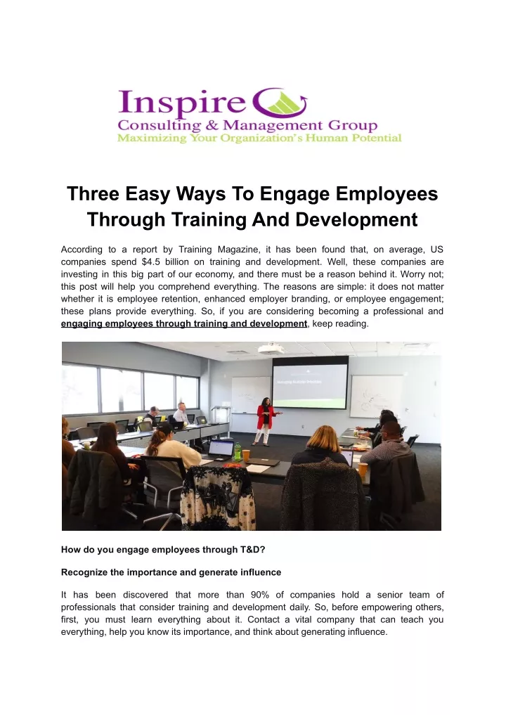 three easy ways to engage employees through