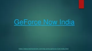 geforce now india
