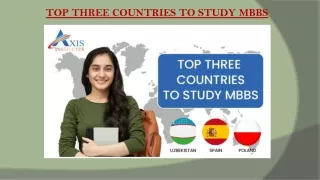 TOP THREE COUNTRIES TO STUDY MBBS | Study MBBS from Abroad